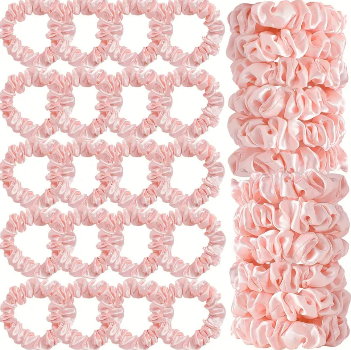 Satin Hair Ties 4pcs